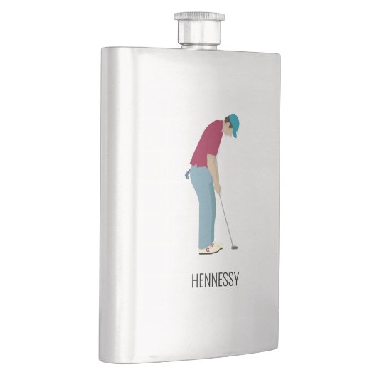 Golf Themed Flachmann (Rechts)