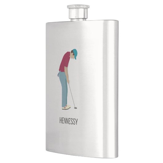 Golf Themed Flachmann (Links)