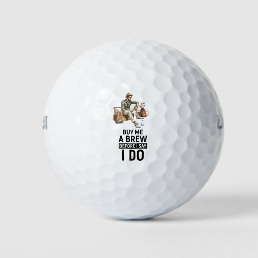 Golf themed for Bachelor Party  Golfball (Vorderseite)