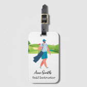 Golf-Themed Gepäckmarke: Ideal für Avid Golfers Gepäckanhänger (Vorderseite Vertikal)