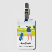 Golf-Themed Gepäckmarke: Ideal für Avid Golfers Gepäckanhänger (Vorderseite Vertikal)