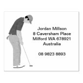 Golf Themed Gummistempel (Prägung)