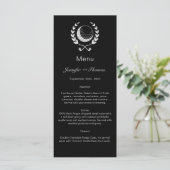 Golf Themed Hochzeit Menükarte (Stehend Vorderseite)