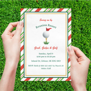 Golf-Themed Master-Party Einladung
