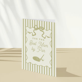 Golf Themed Mother's Day Card Karte