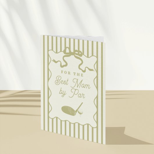 Golf Themed Mother's Day Card Karte