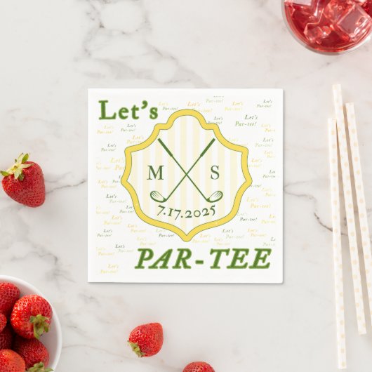 Golf Themed Par-T Serviette (Beispiel)