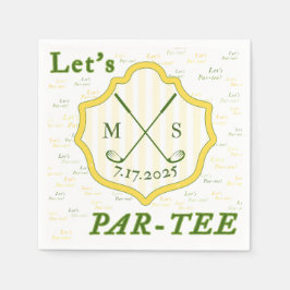 Golf Themed Par-T Serviette