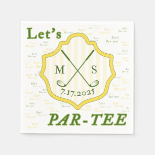 Golf Themed Par-T Serviette