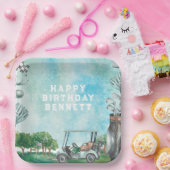 Golf Themed | Par-T-Shirt-Papier-Teller zum Geburt Pappteller (Party)