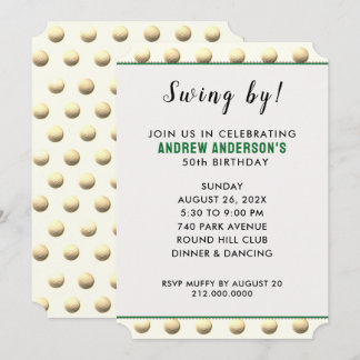 Golf Themed Party Einladung