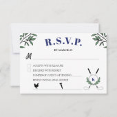 Golf Themed Retirement Party - Auswahl RSVP Karte (Vorderseite)