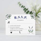 Golf Themed Retirement Party - Auswahl RSVP Karte (Stehend Vorderseite)