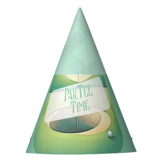 Golf-Themen Partyhütchen (Vorderseite)
