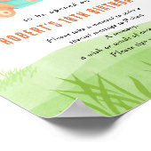 Golf Time Capsule 1st birthday  Poster (Ecke)