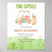 Golf Time Capsule 1st birthday  Poster (Vorne)