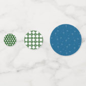Golf-Tisch Konfetti mit Golfball und T-Shirts (Vorderseiten)