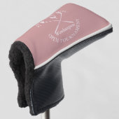 Golf Tournament Classic Event Dusty Rose Pink Headcover (3/4 Vorderseite)
