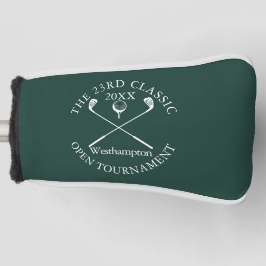 Golf Tournament Classic Event Emerald Green Headcover (Vorderseite)