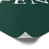 Golf Tournament Classic Event Emerald Green Sign Poster (Ecke)