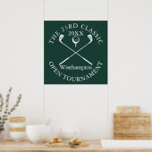 Golf Tournament Classic Event Emerald Green Sign Poster (Küche)