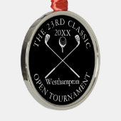 Golf Tournament Classic Modern Award Ornament Aus Metall (Rechts)