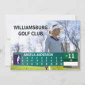 GOLF TOURNATION NIEDRIGER SCORE GOLFER AWARD EINLADUNG (Vorderseite)