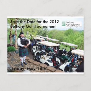 Golf Tourney Save the Date Postkarte
