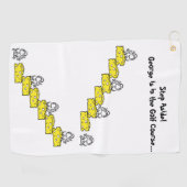 Golf Towel Cheese Mouse Golfhandtuch (Horizontal)