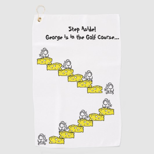 Golf Towel Cheese Mouse  Golfhandtuch (Vorderseite)