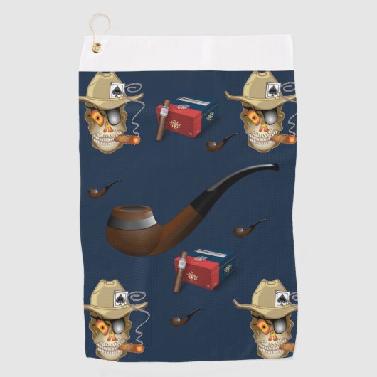 Golf Towel Cigar Golfhandtuch (Vorderseite)