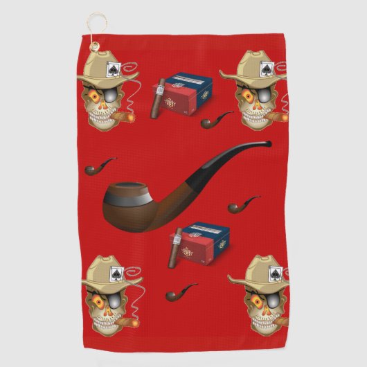 Golf Towel Cigar Golfhandtuch (Vorderseite)