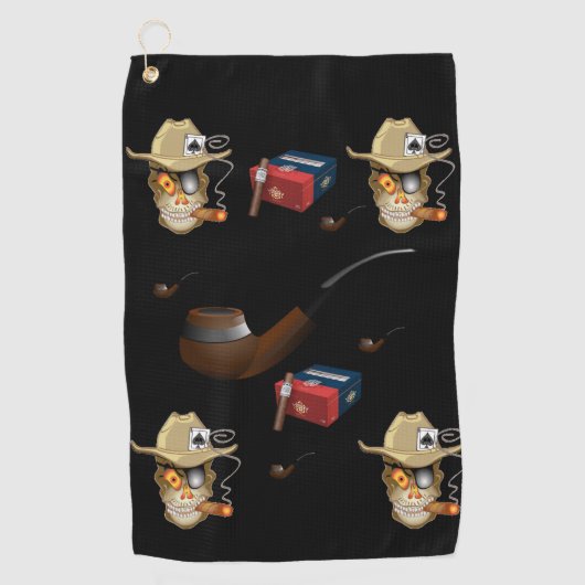 Golf Towel Cigar Golfhandtuch (Vorderseite)