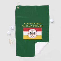 GOLF TOWEL (grün) mit PMC FLAG Logo