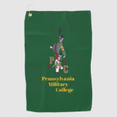 GOLF TOWEL (grün) mit PMC-Logo Golfhandtuch (Vorderseite)
