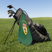 GOLF TOWEL (grün) mit PMC SIEGEL Logo Golfhandtuch (Gras)