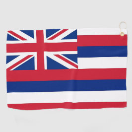 Golf Towel mit Fahne Hawaii, USA Golfhandtuch