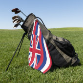 Golf Towel mit Fahne Hawaii, USA Golfhandtuch (Gras)