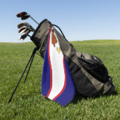 Golf Towel mit Fahne von American Samoa, USA Golfhandtuch (Gras)