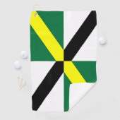 Golf Towel mit Fahne von Monterey City, USA Golfhandtuch (Insitu)