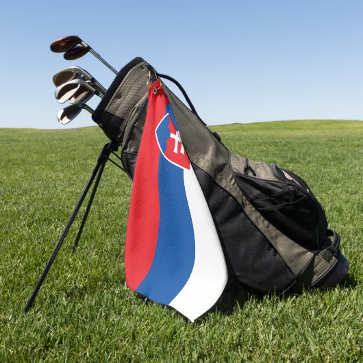 Golf Towel mit Flagge der Slowakei Golfhandtuch (Gras)