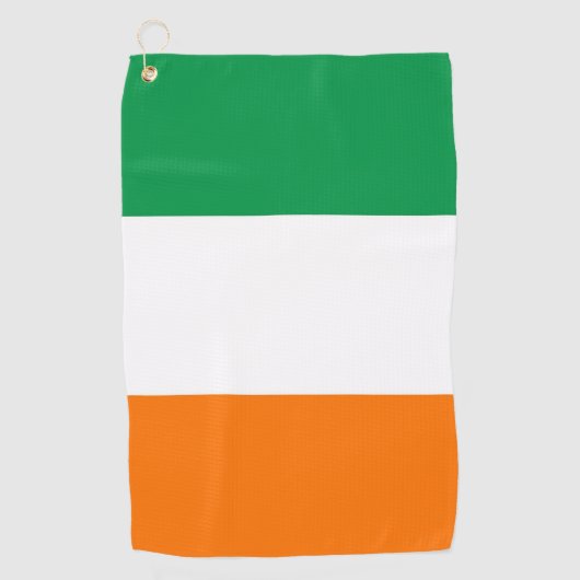 Golf Towel mit Flagge Irlands Golfhandtuch (Vorderseite)