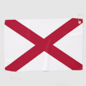 Golf Towel mit Flagge von Alabama, USA Golfhandtuch (Horizontal)