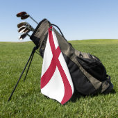 Golf Towel mit Flagge von Alabama, USA Golfhandtuch (Gras)