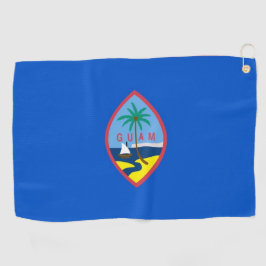 Golf Towel mit Flagge von Guam, USA Golfhandtuch