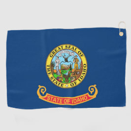 Golf Towel mit Flagge von Idaho, USA Golfhandtuch