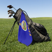 Golf Towel mit Flagge von Kansas, USA Golfhandtuch (Gras)