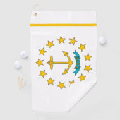 Golf Towel mit Flagge von Rhode Island, USA Golfhandtuch