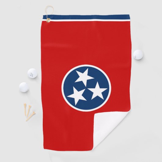 Golf Towel mit Flagge von Tennessee, USA Golfhandtuch (Insitu)