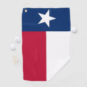 Golf Towel mit Flagge von Texas, USA Golfhandtuch (Insitu)
